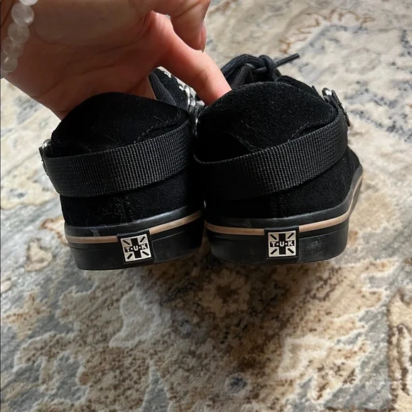 T.U.K Black and Leopard Print Shoes - Picture 5 of 6